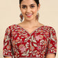 Blouse Georgette Red Embroidered Blouse