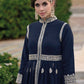 Floor Lenght Salwar Suit Georgette Blue Embroidered Salwar Kameez