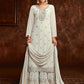 Salwar Suit Georgette White Embroidered Salwar Kameez