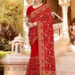 Traditional Saree Georgette Maroon Embroidered Saree