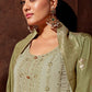 Trendy Suit Georgette Green Embroidered Salwar Kameez