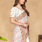 Contemporary Georgette White Embroidered Saree