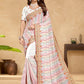 Contemporary Georgette White Embroidered Saree