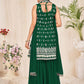 Salwar Suit Georgette Green Embroidered Salwar Kameez