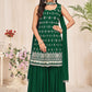 Salwar Suit Georgette Green Embroidered Salwar Kameez