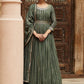 Salwar Suit Georgette Green Embroidered Salwar Kameez