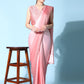 Contemporary Georgette Satin Pink Patch Border Saree