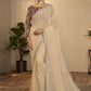 Contemporary Georgette Beige Sequins Saree