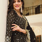 Salwar Suit Georgette Black Embroidered Salwar Kameez