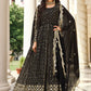 Salwar Suit Georgette Black Embroidered Salwar Kameez