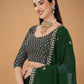 Lehenga Choli Georgette Green Embroidered Lehenga Choli
