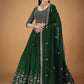 Lehenga Choli Georgette Green Embroidered Lehenga Choli