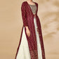 Salwar Suit Georgette Maroon Sequins Salwar Kameez