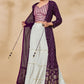 Salwar Suit Georgette Purple Sequins Salwar Kameez