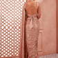 Trendy Saree Georgette Peach Sequins Saree