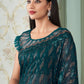 Trendy Saree Georgette Teal Sequins Saree