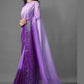 Shaded Saree Georgette Purple Sequins Saree