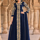 Salwar Suit Georgette Blue Embroidered Salwar Kameez