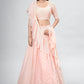 Readymade Lehenga Choli Georgette Peach Sequins Lehenga Choli