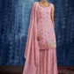 Salwar Suit Georgette Pink Hand Work Salwar Kameez