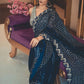 Trendy Saree Georgette Blue Sequins Saree