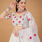 Lehenga Choli Georgette White Embroidered Lehenga Choli