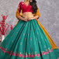 Lehenga Choli Georgette Turquoise Embroidered Lehenga Choli