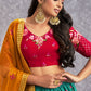 Lehenga Choli Georgette Turquoise Embroidered Lehenga Choli