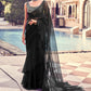 Trendy Saree Georgette Black Sequins Saree