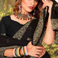 Trendy Saree Georgette Black Embroidered Saree