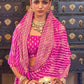 Trendy Saree Georgette Pink Patch Border Saree