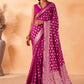 Classic Georgette Violet Weaving Saree