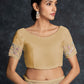 Classic Georgette Beige Embroidered Saree