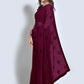Classic Georgette Wine Sequins Saree