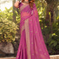 Contemporary Georgette Pink Embroidered Saree