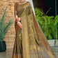 Classic Banarasi Silk Gold Green Weaving Saree