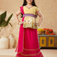 Lehenga Choli Net Gold Embroidered Kids