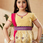 Lehenga Choli Net Gold Embroidered Kids