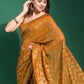 Trendy Saree Georgette Gold Embroidered Saree