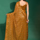 Trendy Saree Georgette Gold Embroidered Saree