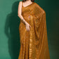 Trendy Saree Georgette Gold Embroidered Saree
