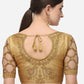 Designer Blouse Silk Gold Embroidered Blouse