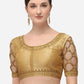 Designer Blouse Silk Gold Embroidered Blouse