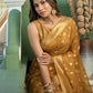Traditional Saree Organza Silk Gold Weaving Saree