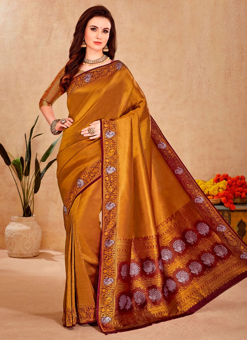 Classic Silk Gold Weaving Saree