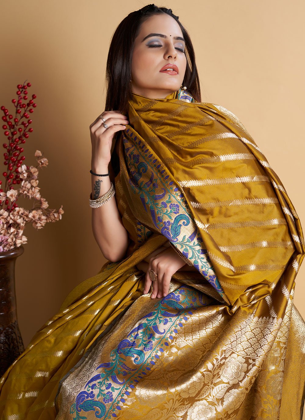 Classic Silk Gold Weaving Saree