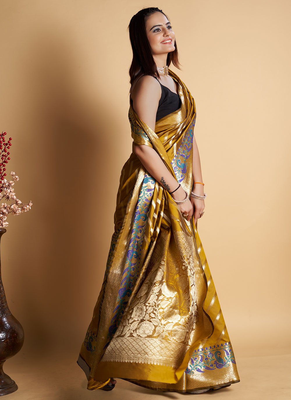 Classic Silk Gold Weaving Saree