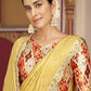 Trendy Saree Silk Cream Foil Print Saree