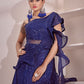 Gown Imported Blue Sequins Gown