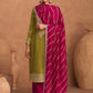 Salwar Suit Silk Green Rani Embroidered Salwar Kameez